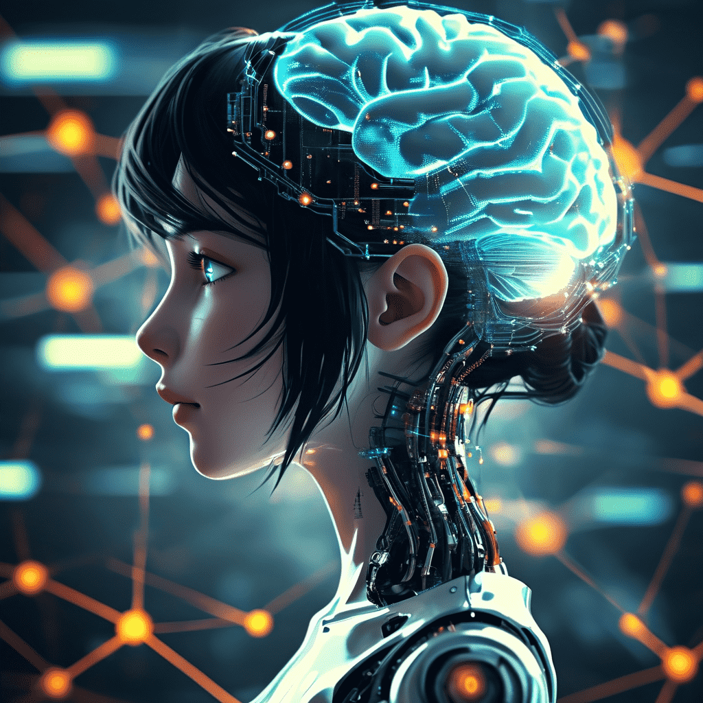 AI brain visualization